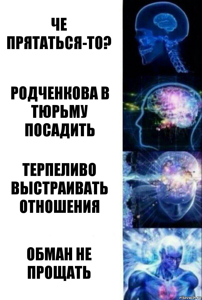 Че прятаться-то? Родченкова в тюрьму посадить терпеливо выстраивать отношения обман не прощать, Комикс  Сверхразум