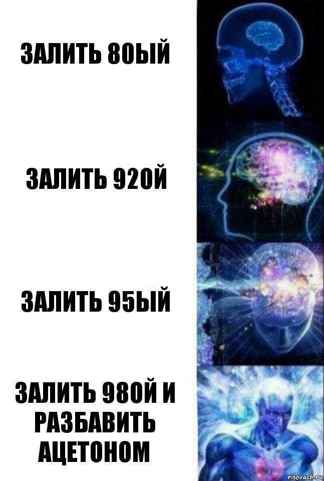 залить 80ый залить 92ой залить 95ый залить 98ой и разбавить ацетоном, Комикс  Сверхразум