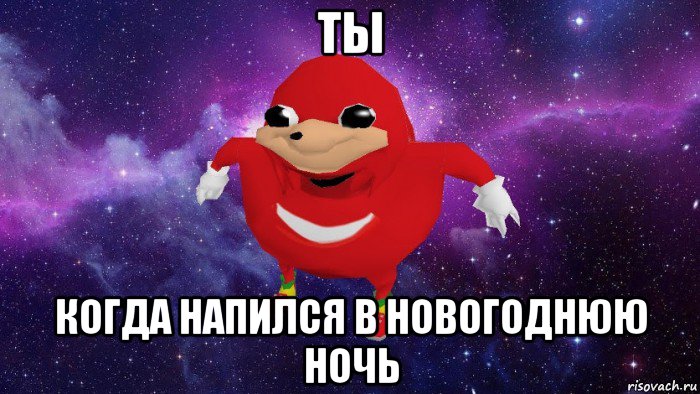 ты когда напился в новогоднюю ночь