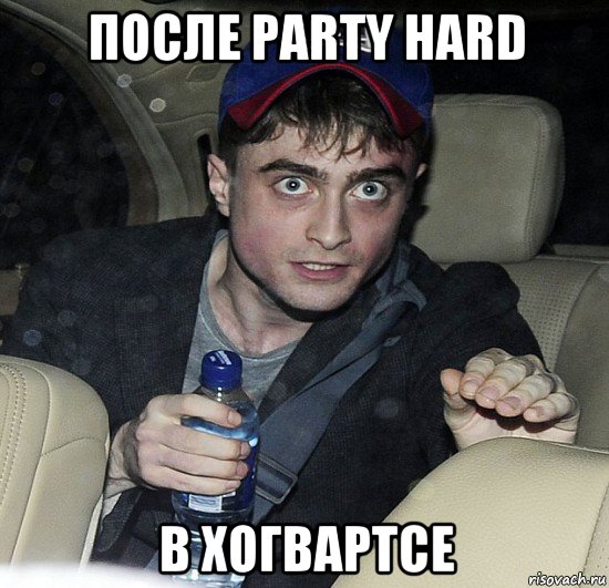 после party hard в хогвартсе, Мем Упоротый Гарри