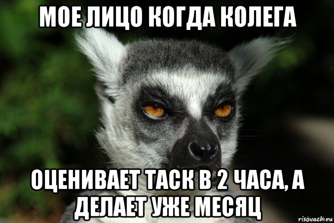 мое лицо когда колега оценивает таск в 2 часа, а делает уже месяц