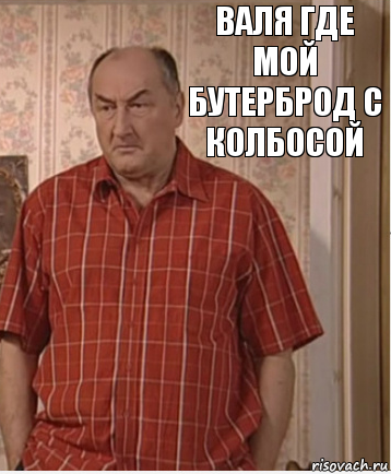 Валя где мой бутерброд с колбосой, Комикс Николай Петрович Воронин