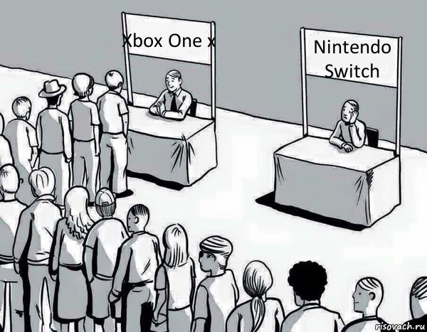 Xbox One x Nintendo Switch, Комикс Два пути