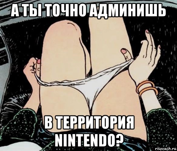 а ты точно админишь в территория nintendo?, Мем А ты точно