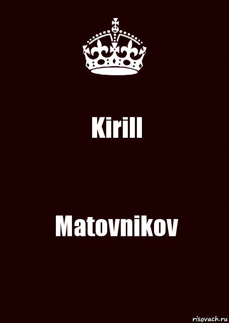 Kirill Matovnikov, Комикс keep calm