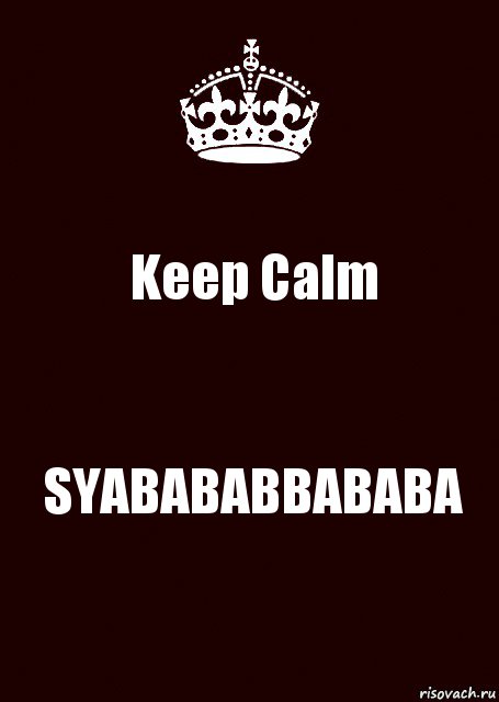 Keep Calm SYABABABBABABA, Комикс keep calm