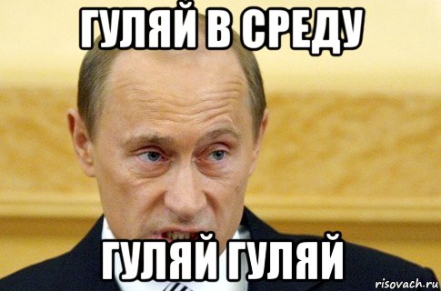 гуляй в среду гуляй гуляй, Мем путин