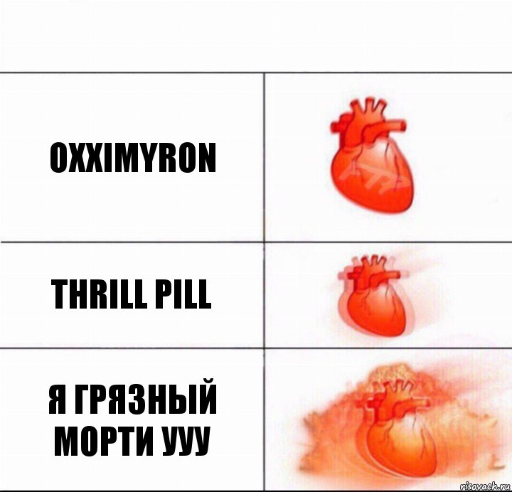 Oxximyron thrill pill Я грязный морти ууу, Комикс  Расширяюшее сердце