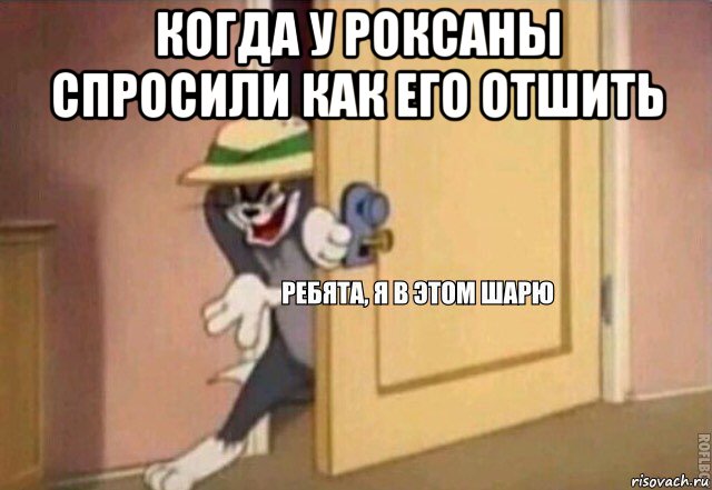 когда у роксаны спросили как его отшить , Мем    Ребята я в этом шарю