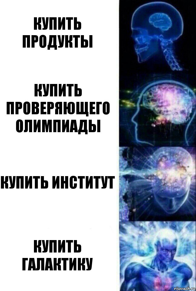 Купить продукты Купить проверяющего олимпиады Купить институт Купить галактику, Комикс  Сверхразум