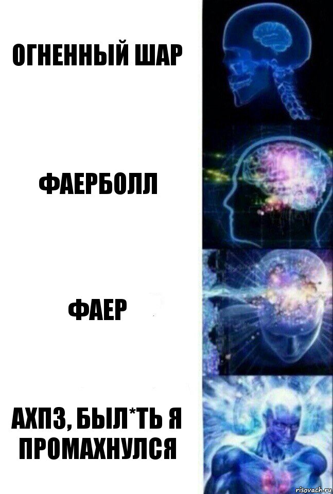 Огненный шар Фаерболл Фаер Ахпз, был*ть я промахнулся, Комикс  Сверхразум