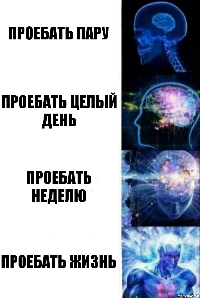 проебать пару проебать целый день проебать неделю проебать жизнь, Комикс  Сверхразум