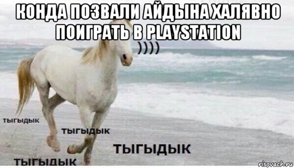 конда позвали айдына халявно поиграть в playstation , Мем   Тыгыдык