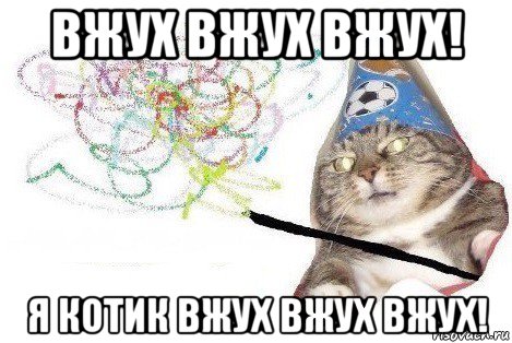 вжух вжух вжух! я котик вжух вжух вжух!, Мем Вжух мем