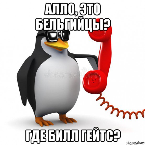 алло, это бельгийцы? где билл гейтс?