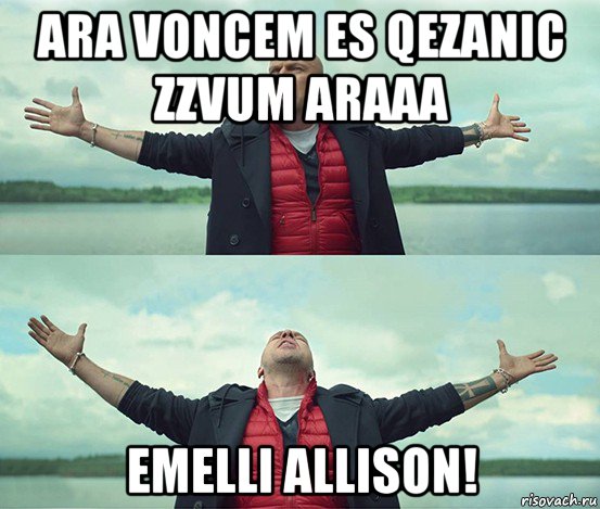 ara voncem es qezanic zzvum araaa emelli allison!, Мем Безлимитище