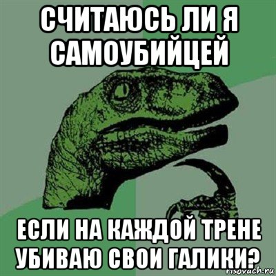 считаюсь ли я самоубийцей если на каждой трене убиваю свои галики?, Мем Филосораптор