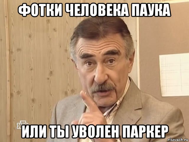 фотки человека паука или ты уволен паркер, Мем Каневский (Но это уже совсем другая история)