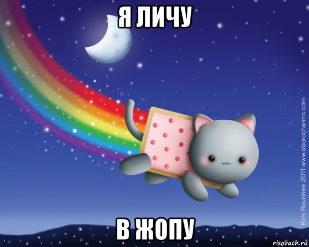 я личу в жопу