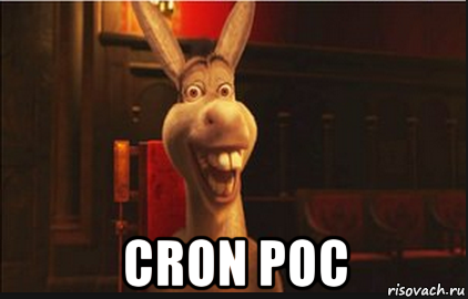  cron poc, Мем Осел из Шрека