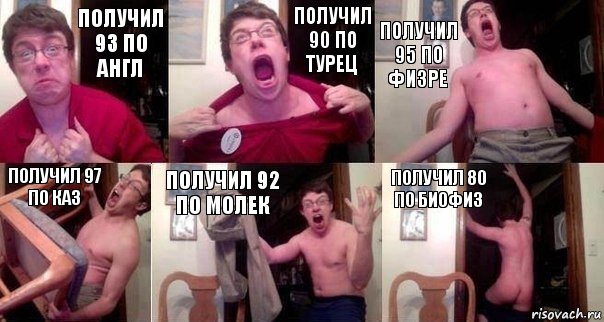 получил 93 по англ получил 90 по турец получил 95 по физре получил 97 по каз получил 92 по молек получил 80 по биофиз, Комикс  Печалька 90лвл