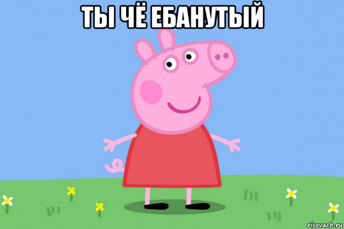 ты чё ебанутый , Мем Пеппа