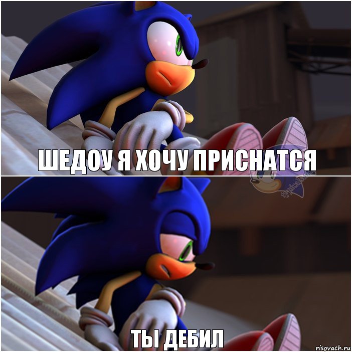 Шедоу я хочу приснатся Ты дебил, Комикс Sonic 1