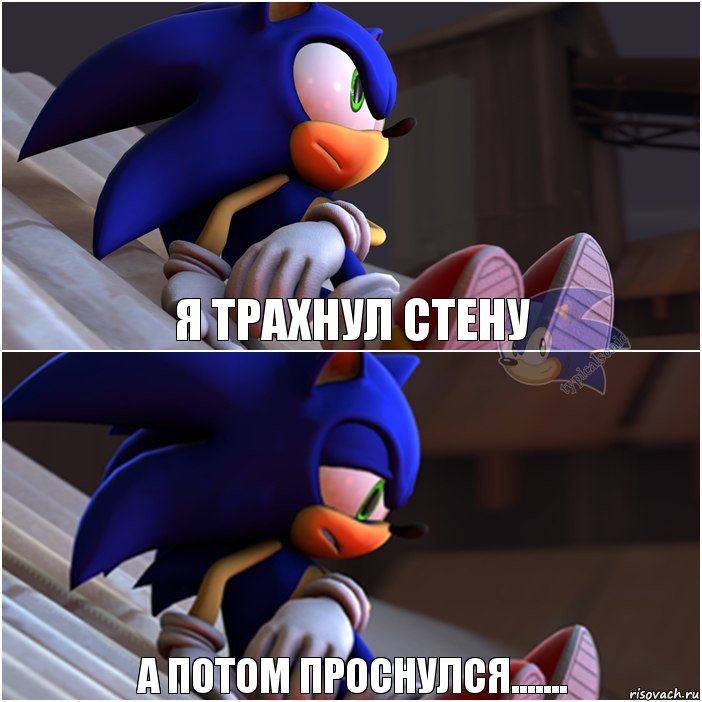 Я трахнул стену А потом проснулся......., Комикс Sonic 1