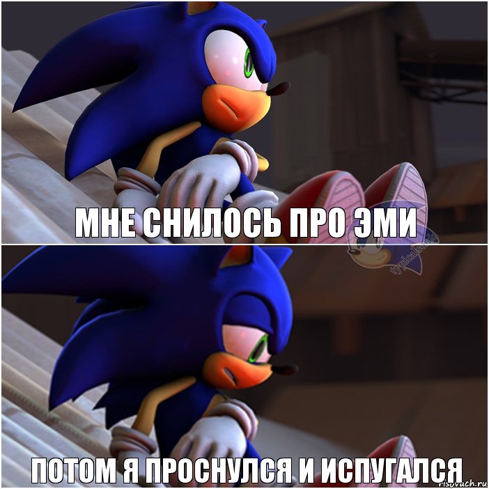 Мне снилось про эми потом я проснулся и испугался, Комикс Sonic 1