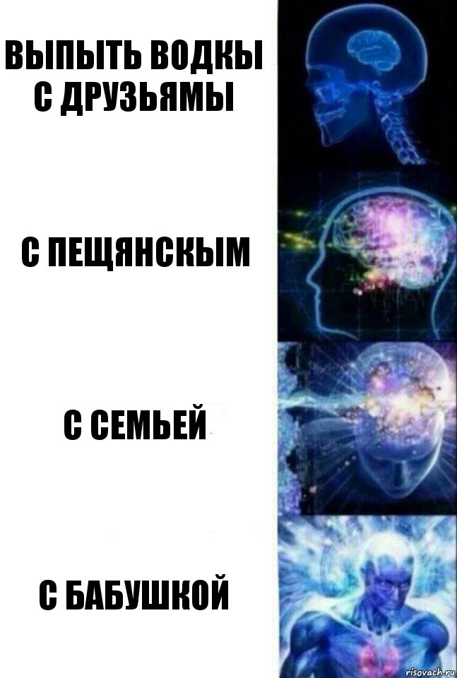 Выпыть водкы с друзьямы С Пещянскым С семьей с бабушкой, Комикс  Сверхразум