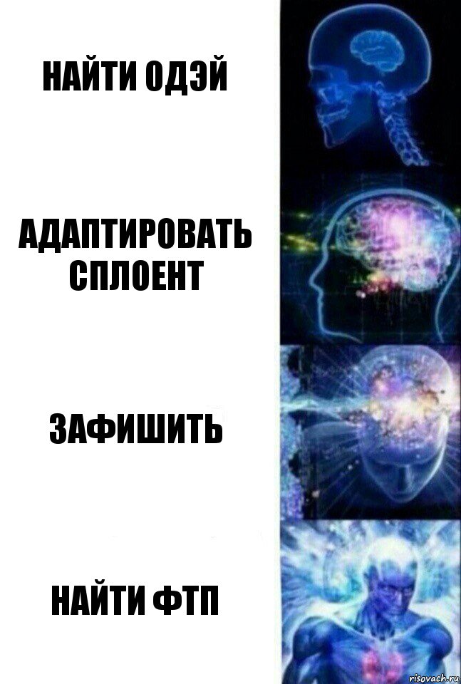 Найти 0дэй Адаптировать сплоент Зафишить НАЙТИ ФТП, Комикс  Сверхразум