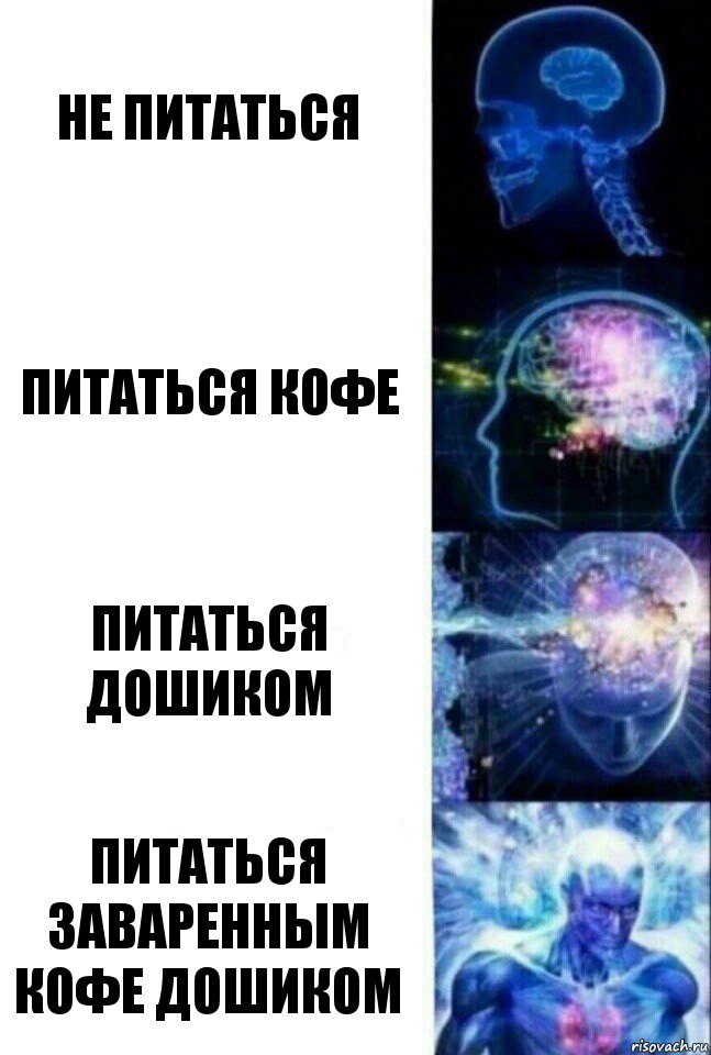 Не питаться Питаться кофе Питаться дошиком Питаться заваренным кофе дошиком, Комикс  Сверхразум