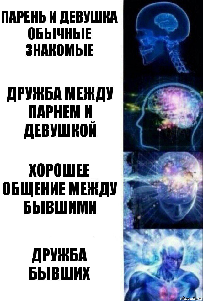 Парень и девушка обычные знакомые Дружба между парнем и девушкой Хорошее общение между бывшими Дружба бывших, Комикс  Сверхразум