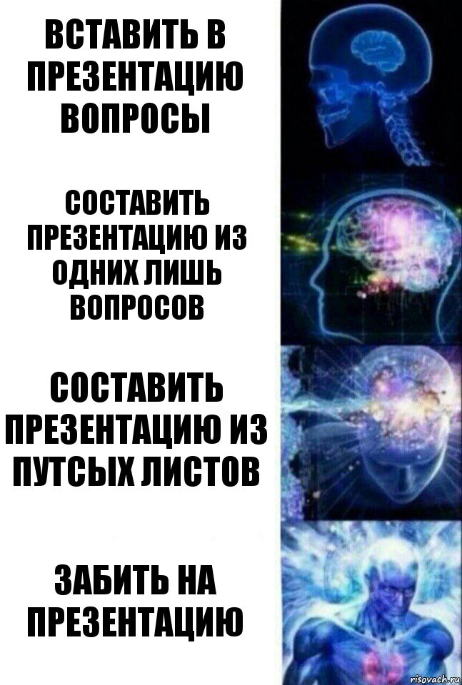 вставить в презентацию вопросы составить презентацию из одних лишь вопросов составить презентацию из путсых листов забить на презентацию, Комикс  Сверхразум