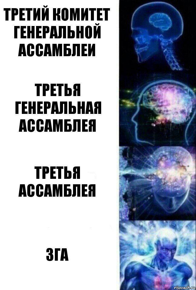 Третий комитет Генеральной Ассамблеи Третья Генеральная Ассамблея Третья ассамблея Зга, Комикс  Сверхразум