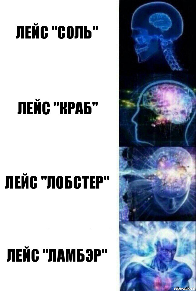 Лейс "Соль" Лейс "Краб" Лейс "Лобстер" Лейс "Ламбэр", Комикс  Сверхразум