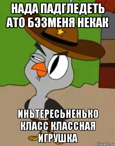 нада падгледеть ато бэзменя некак иньтересьненько класс классная игрушка, Мем    Упоротая сова