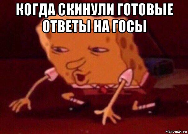 когда скинули готовые ответы на госы , Мем    Bettingmemes