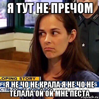 я тут не пречом я не чо не крала я не чо не телала ой ой мне песта, Мем   Фихтер