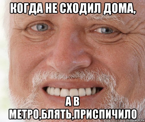 когда не сходил дома, а в метро,блять,приспичило