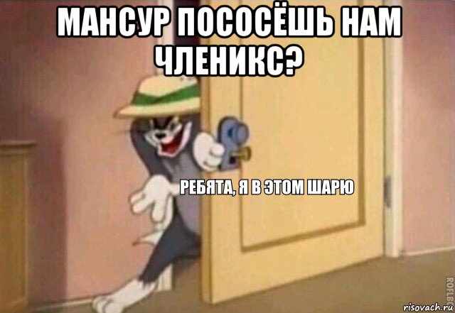 мансур пососёшь нам членикс? , Мем    Ребята я в этом шарю