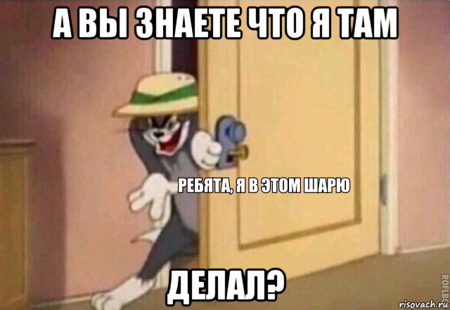 а вы знаете что я там делал?, Мем    Ребята я в этом шарю