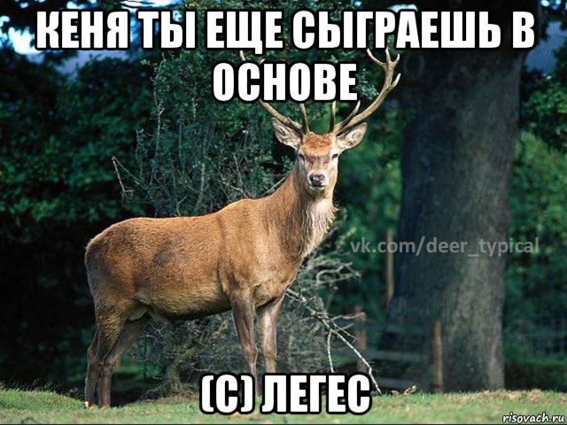 кеня ты еще сыграешь в основе (с) легес