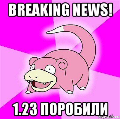 breaking news! 1.23 поробили, Мем слоупок