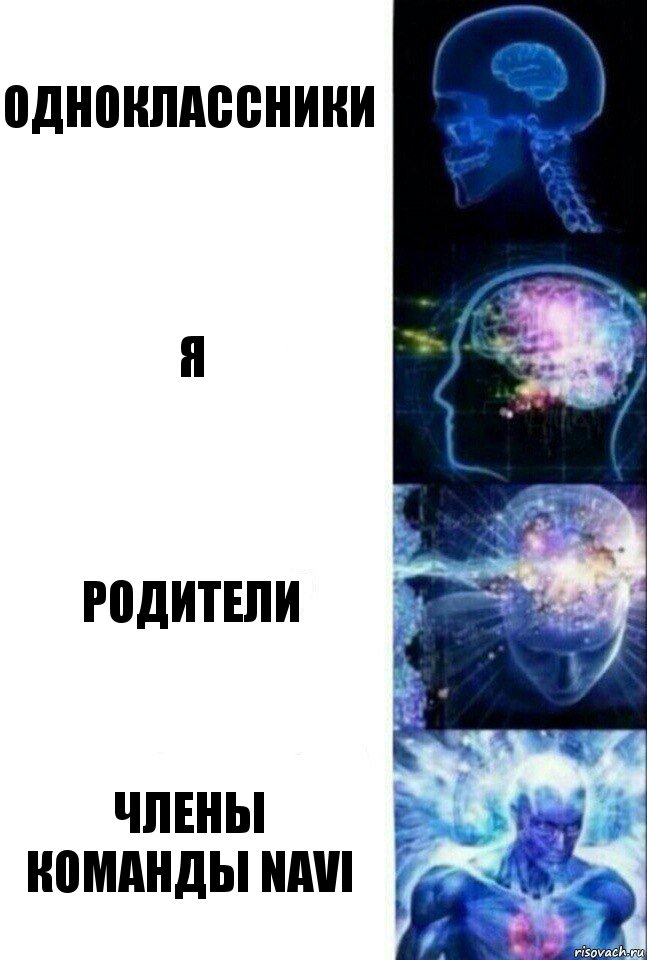 одноклассники я родители члены команды NAVI, Комикс  Сверхразум