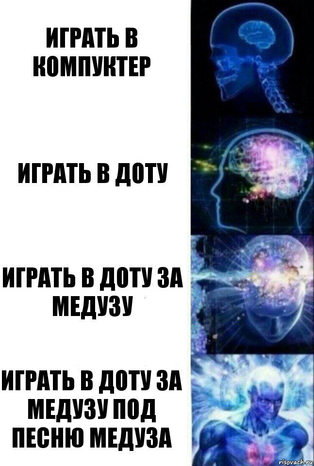 играть в компуктер играть в доту играть в доту за медузу играть в доту за медузу под песню медуза, Комикс  Сверхразум