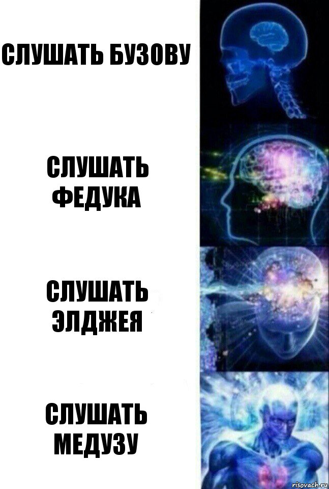 слушать бузову слушать федука слушать элджея слушать медузу, Комикс  Сверхразум