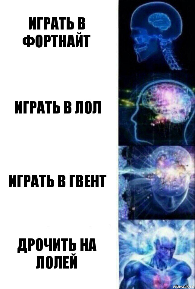 Играть в фортнайт Играть в лол Играть в гвент Дрочить на лолей, Комикс  Сверхразум