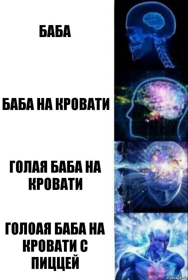 баба баба на кровати голая баба на кровати голоая баба на кровати с пиццей, Комикс  Сверхразум