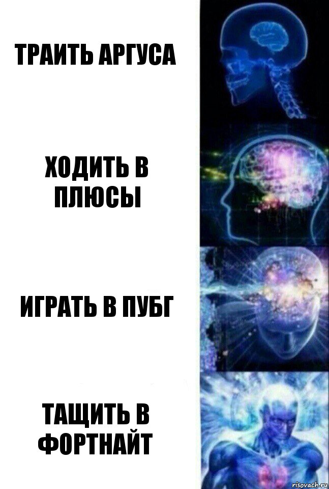 Траить аргуса Ходить в плюсы играть в пубг тащить в фортнайт, Комикс  Сверхразум